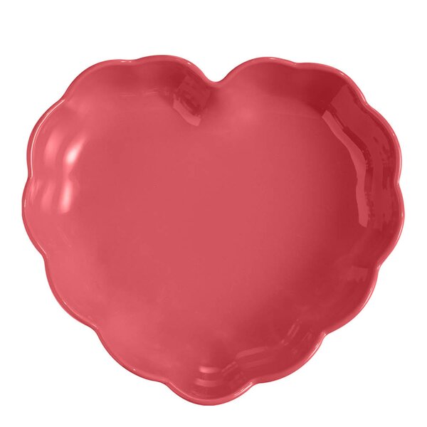 Emile Henry Madeleine ildfast form hjerte 26,5 cm 1,8L Bubbelgum