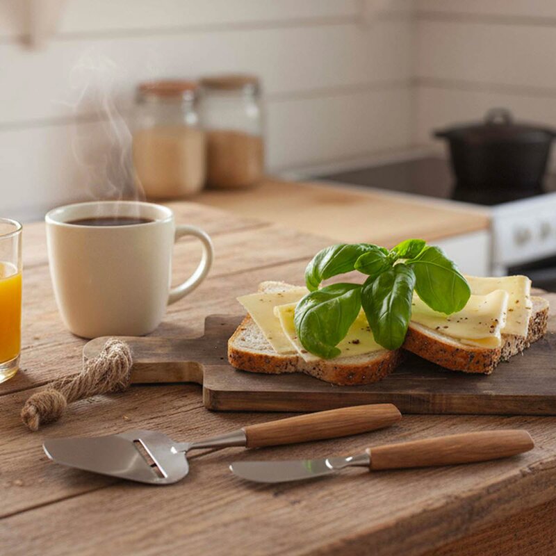 Bjørklund Eik ostehøvel 23 cm stål/eik