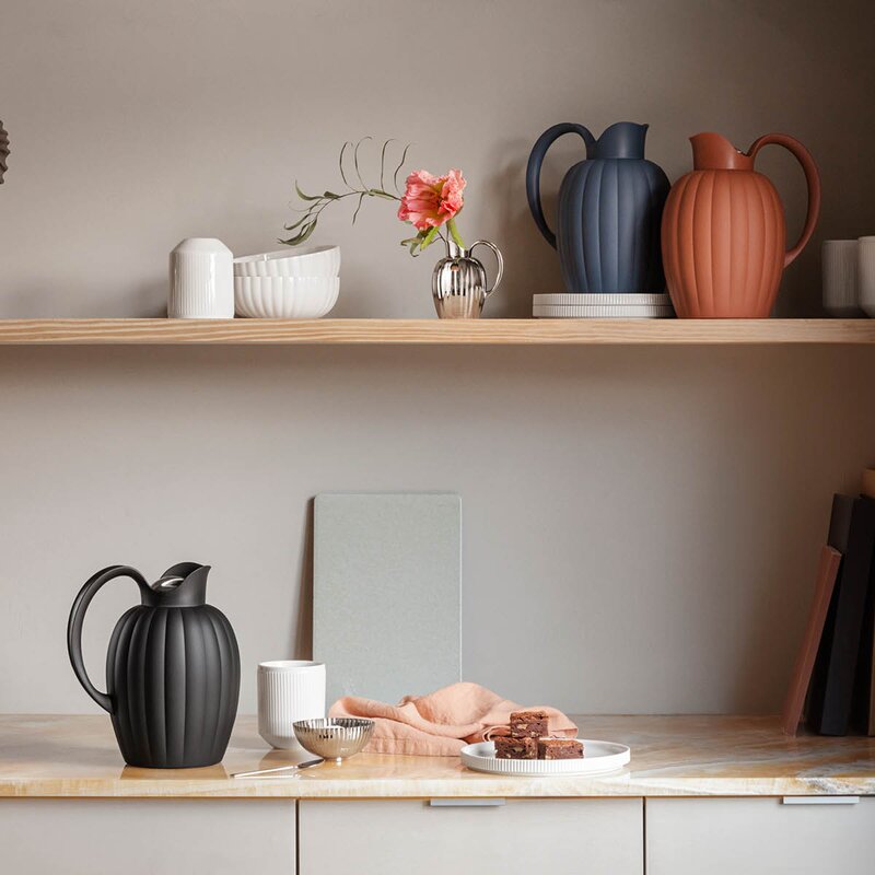 Georg Jensen Bernadotte termokanne 1L svart