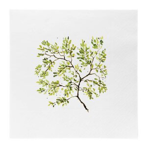 Sögne Home Serviett lunch Forest 33 cm hvit