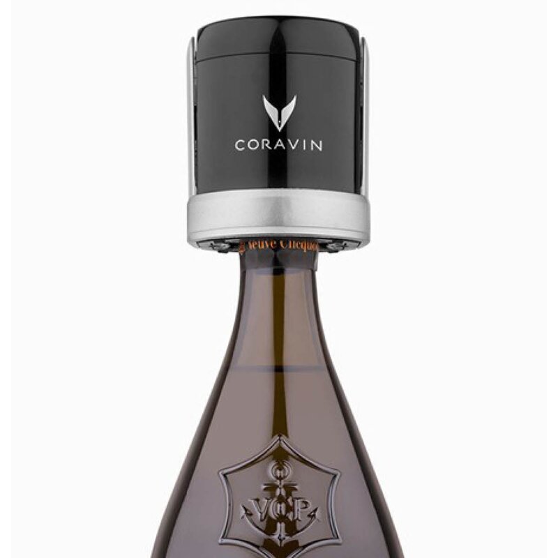Coravin Sparkling vinbevaringssystem 5 deler sølv