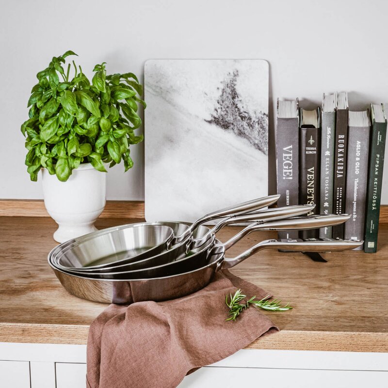 Heirol Steely Classic Triply stekepanne 30 cm 