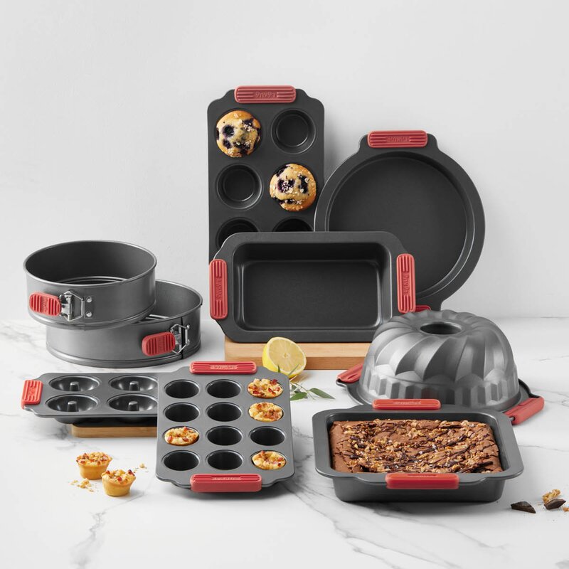 Lékué Bakeform for muffins 6 hull 36x18 cm keramisk non-stick