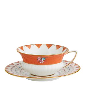 Wedgwood Wonderlust&nbsp;tekopp & asjett peony diamond 