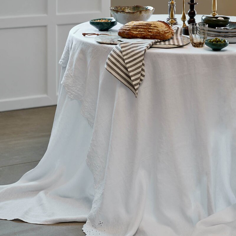 Lene Bjerre Anglaise duk 220x140 cm hvit
