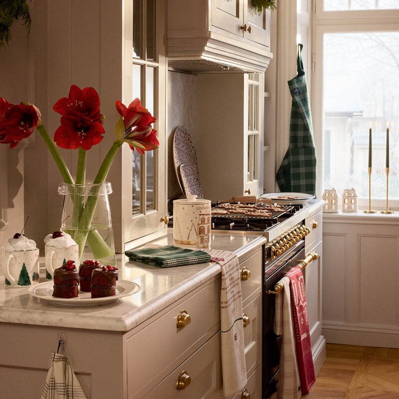 Lexington Original kjøkkenhåndkle bomullsfrotté 50x70 cm grønn/hvit