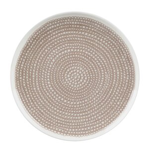 Marimekko Siirtolapuutarha tallerken 25 cm hvit/beige