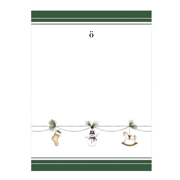 Sögne Home Desember kjøkkenhåndkle 45x60 cm gilander grønn