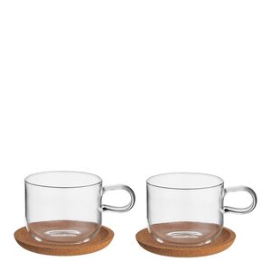 Kosta Boda Viva kopp og fat 30 cl 2 stk
