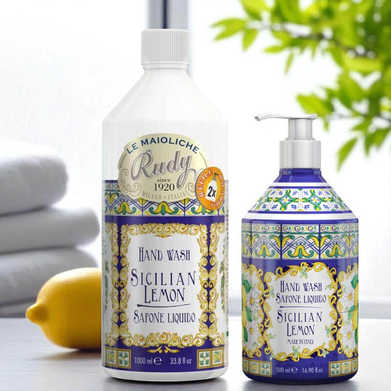 Rudy Profumi Maioliche refill håndsåpe 1L Sicilian lemon