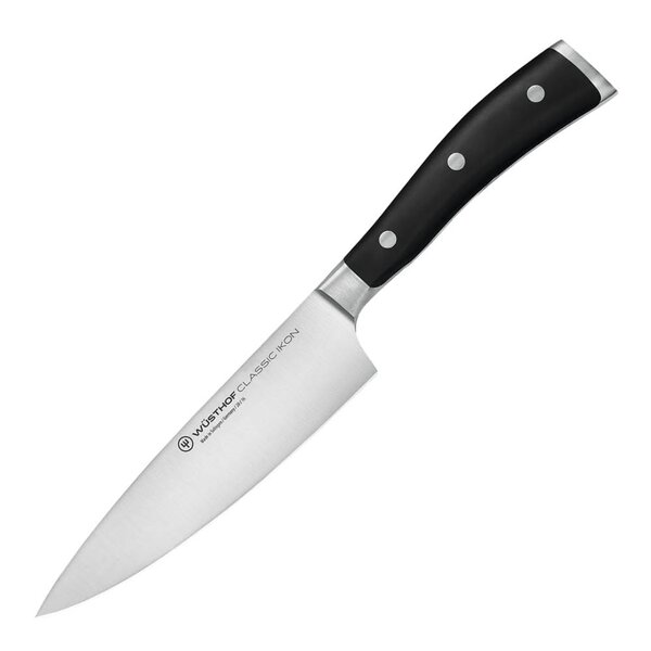 Wüsthof Classic Ikon kokkekniv 16 cm halv bolster svart