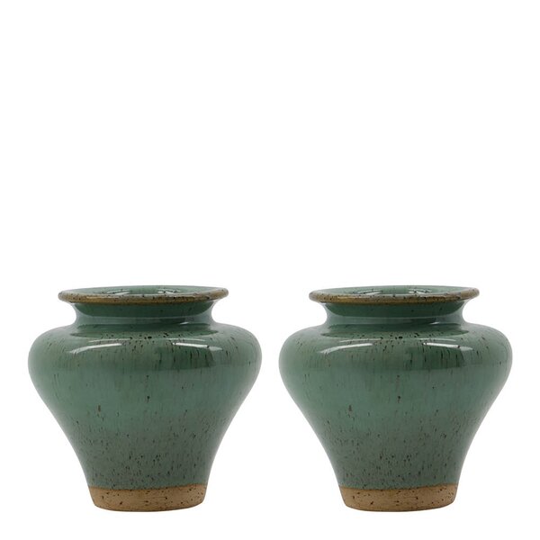 House Doctor - Kolo vase 8,5x9,5 cm 2 stk grønn