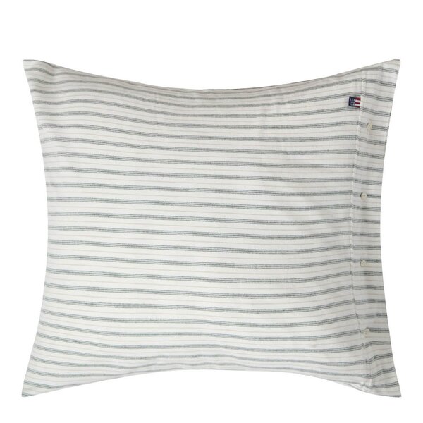 Lexington Putetrekk flanell 65x65 cm stripete hvit/grønn/beige