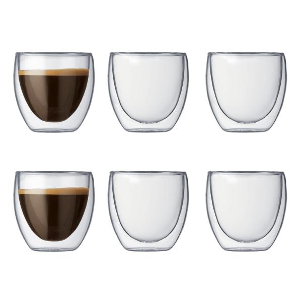 Bodum Pavina espressoglass 8 cl 6 stk