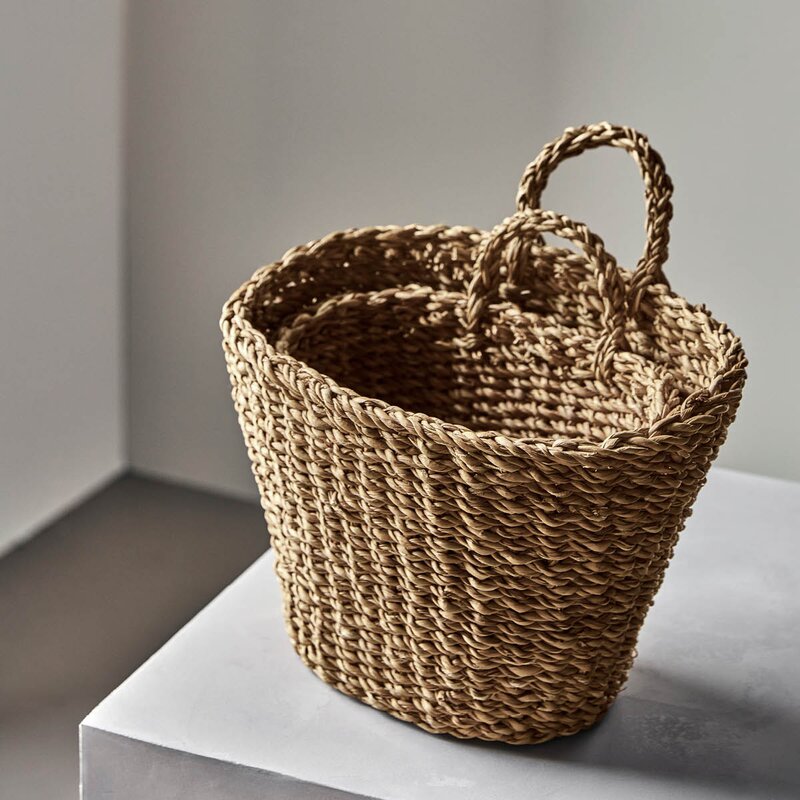 Meraki Oppbevaringskurv med oppheng 2 stk sjøgress