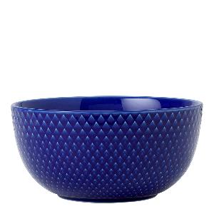 Lyngby Porcelæn Rhombe Color skål 13 cm mørk blå