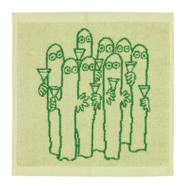 MoominArabia Mummi håndkle 25x25 cm Hattifnattene grønn
