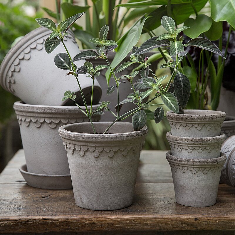 Bergs Potter Københavner blomsterpotte 14 cm grå