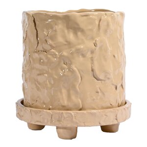 ByOn Muddy krukke S 17,5x18 cm beige