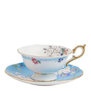 Wedgwood Wonderlust tekopp & asjett apple blossom 