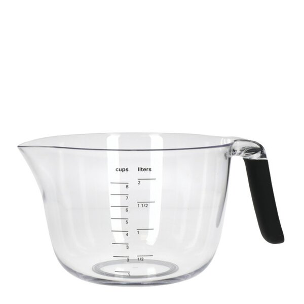 KitchenAid – Core bakebolle/målebeger med håndtak 2L klar/svart