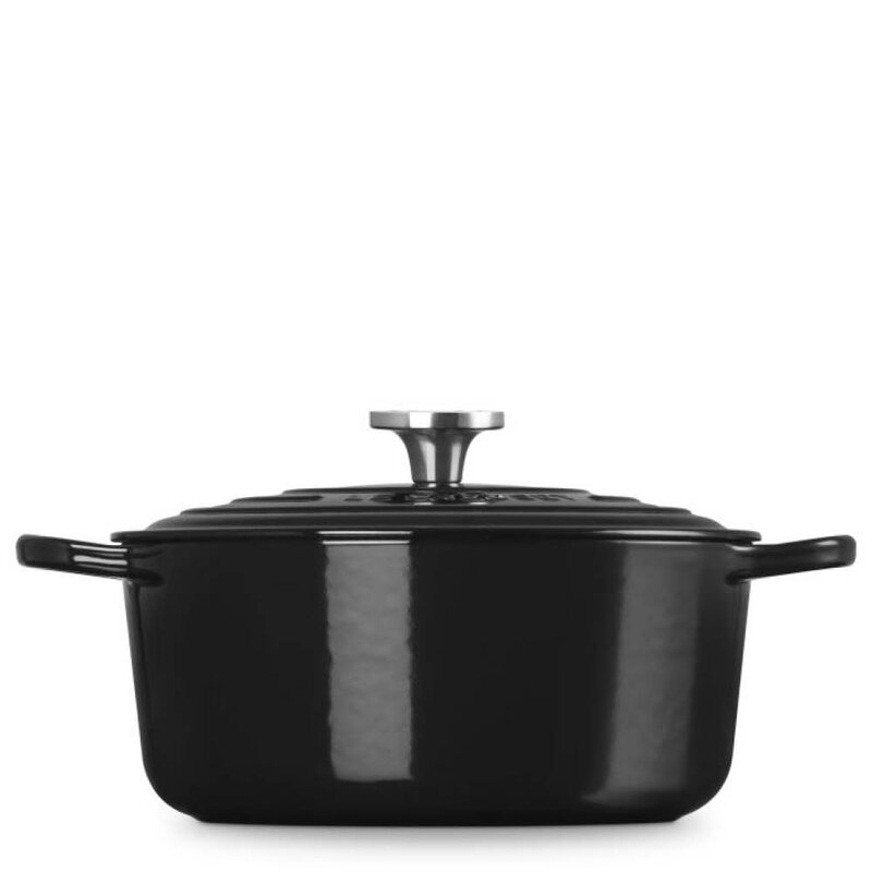 Le Creuset Signature støpejernsgryte rund 5,3L 26 cm black/crucible knob