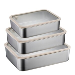 Modern House Smart Seal oppbevaringssett 3 deler stål