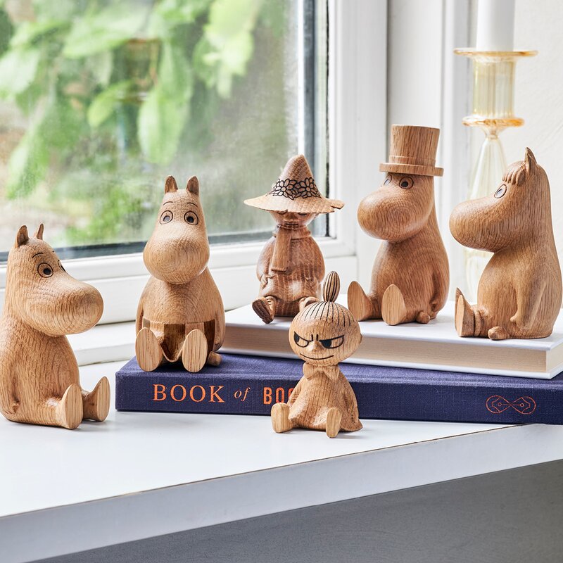 Moomin Mummi trefigur Snusmumriken 10 cm eik