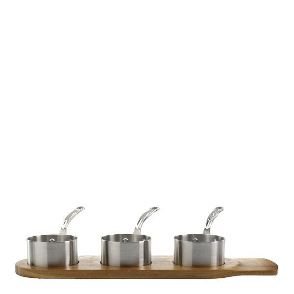 Samuel Groves Serveware minikasserollesett 3 deler 9 cm stål