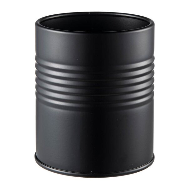 Modern House Black Box rund oppbevaringsboks 11x9 cm svart