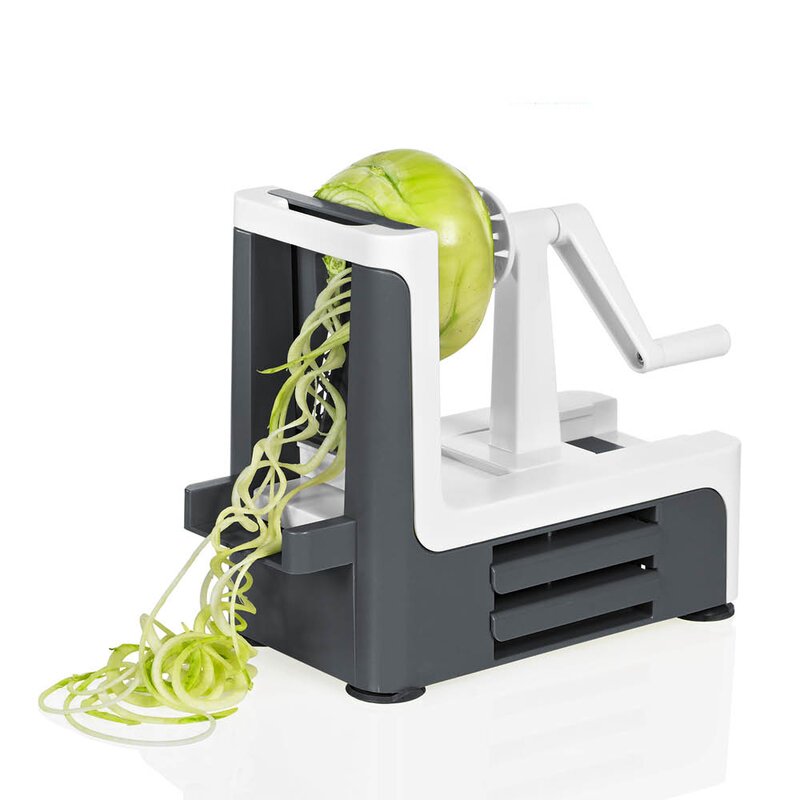 Lurch Spiralizer med 3 kniver: 2mm, 3mm og spiraler