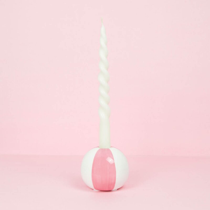 Balvi Floats lysestake 8 cm Beachball rosa