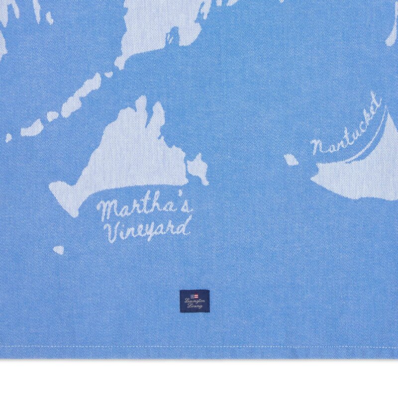 Lexington Kjøkkenhåndkle 70x50 cm "Cape Cod" hvit/blå