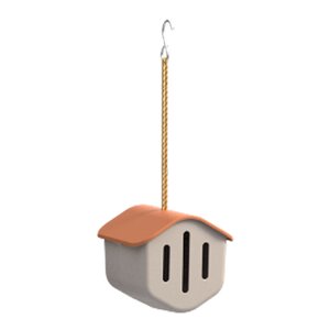 Point Virgule Sommerfuglhus 14 cm beige terrakotta