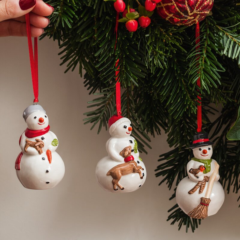 Villeroy & Boch Nostalgic Ornaments snømenn 3 deler