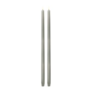 Uyuni Lighting Taper Candles Led kronelys 2,3x55 cm 2 stk sandstone