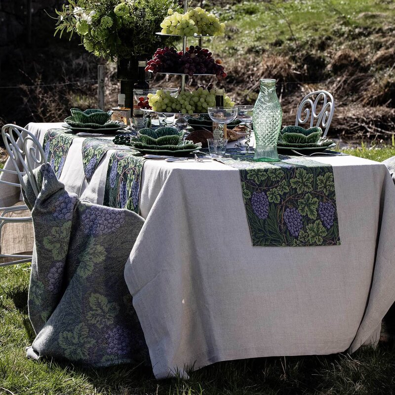 Ekelund William Morris Vine pledd 140x170 cm grønn