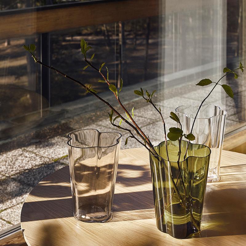 iittala Alvar Aalto vase 25,1 cm mosegrønn