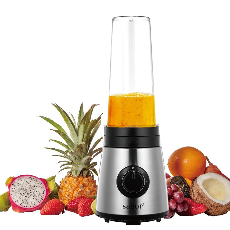 Sabor Ultimate sportsblender 0,6 L svart/børstet