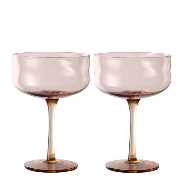 Paveau Swirl Coupe-cocktail glass 26 cl 2 stk Glow