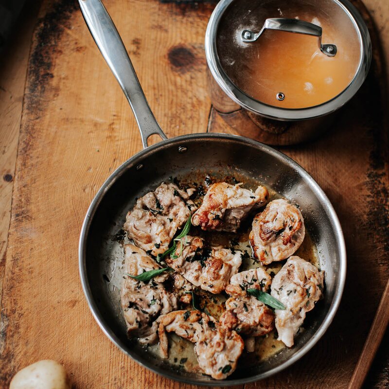 Dorre Trivence stekepanne 28 cm rustfritt stål