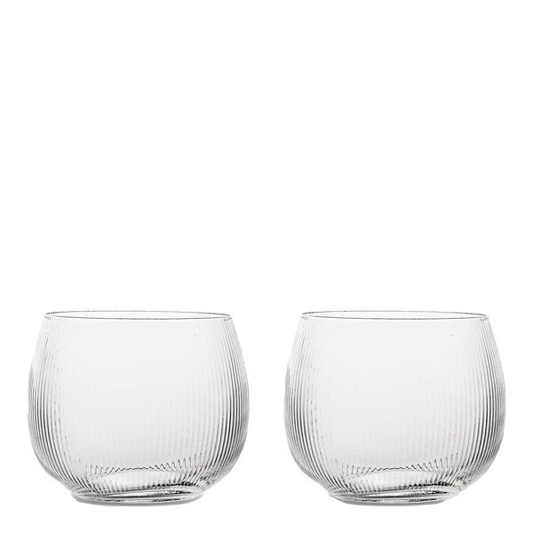 Sagaform Blanka vannglass 28 cl 2 stk klar