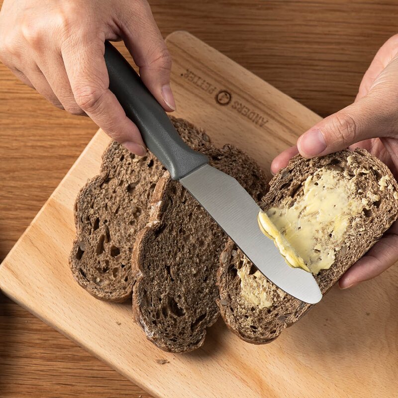 Anders Petter Classic smørkniv 21 cm stål/grå