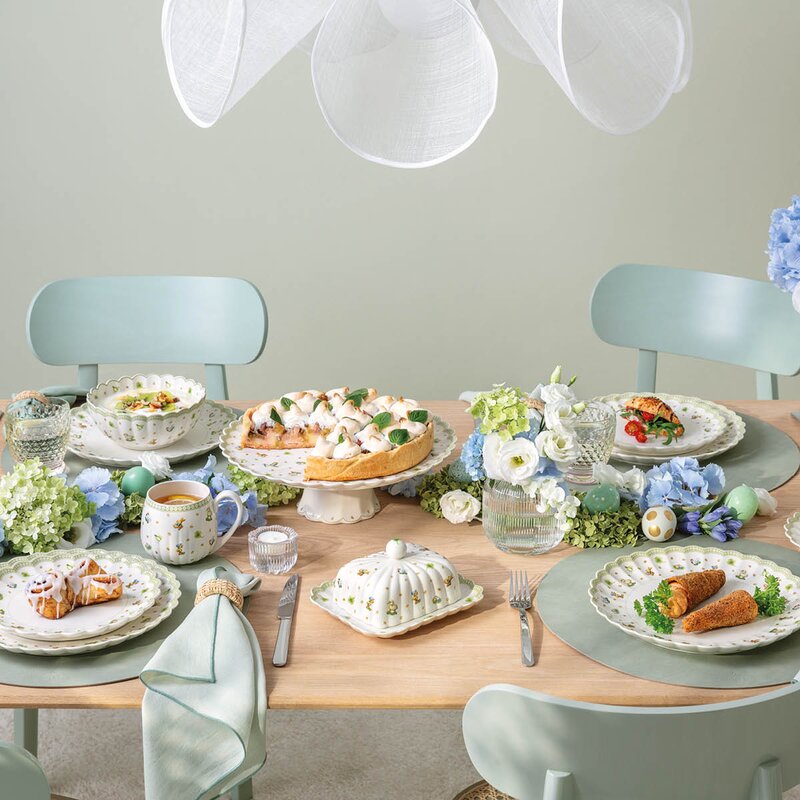 Villeroy & Boch Easter Delight skål til krus 17,7 cm hvit/grønn