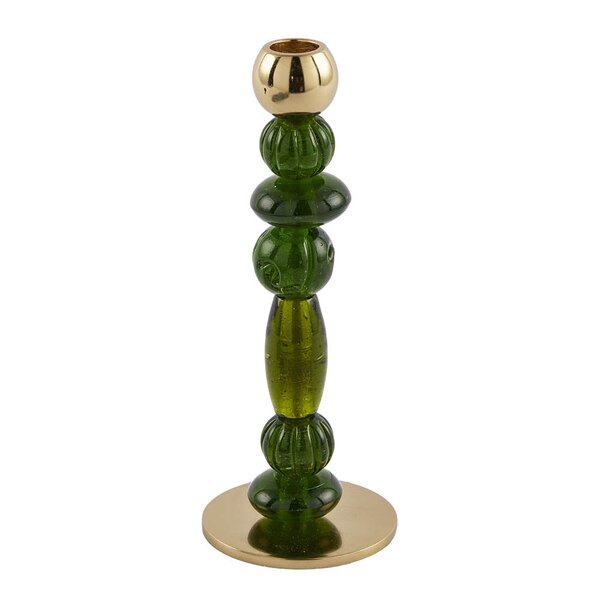 Pols Potten Beads lysestake XS 24 cm mørkegrønn