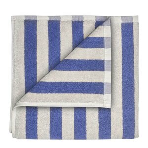 Blomus Arto gjestehåndkle 50x30 cm 2 stk beige/blå brede striper