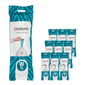 Brabantia PerfectFit avfallsposer 5L 200-pack kode W hvit