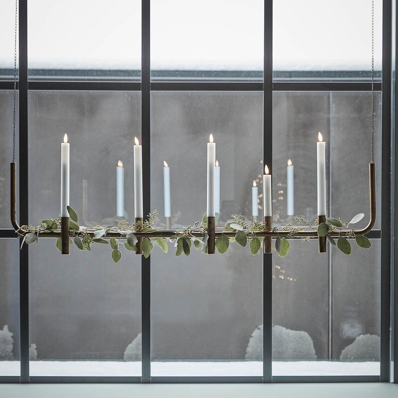 House Doctor Maxi takhengt lysestake 102x26 cm antikk messing