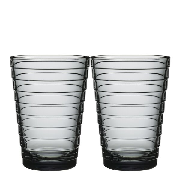 iittala Aino Aalto glass 33 cl 2 stk grå
