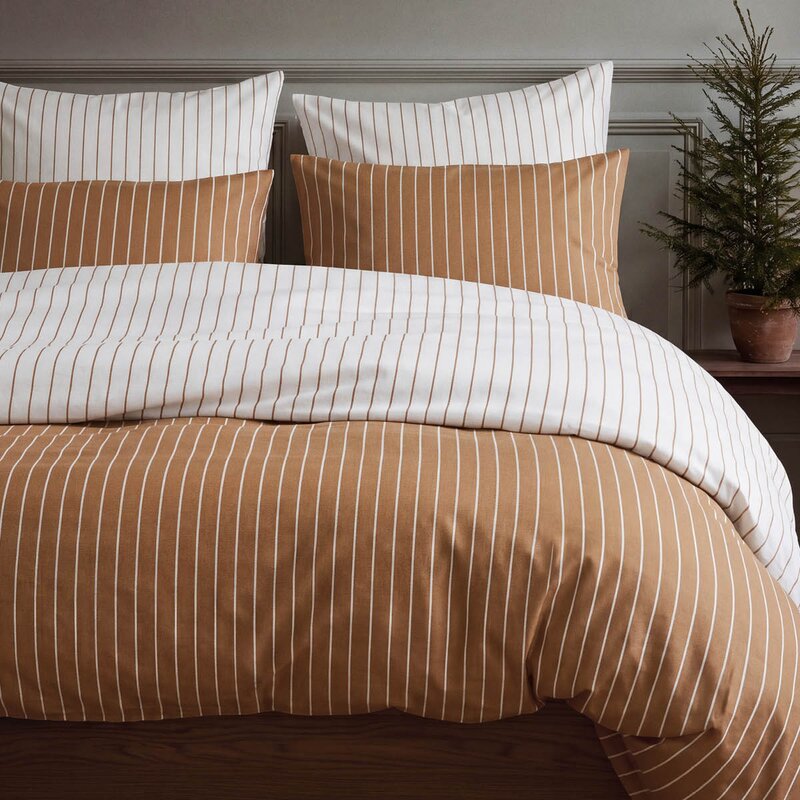 Juna Soft sengesett 150x210 cm offwhite/karamell